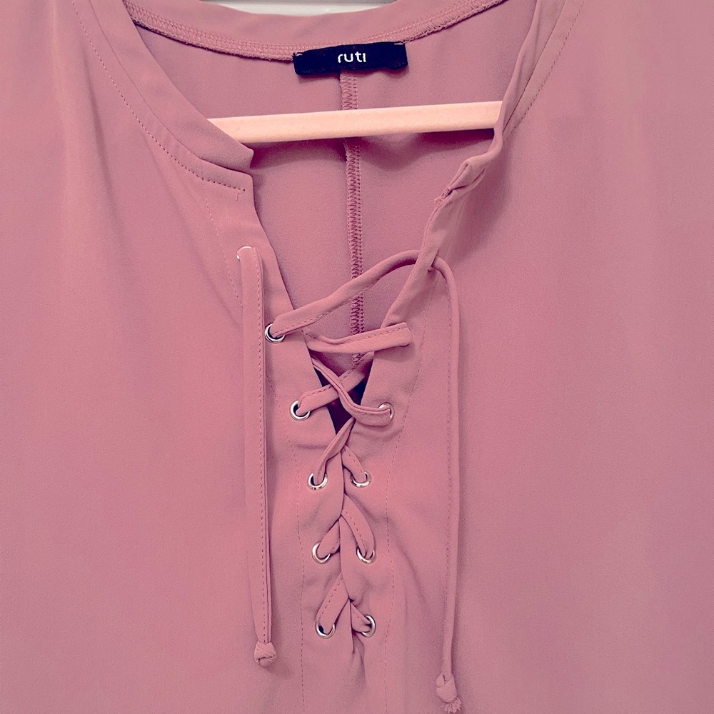 Ruti Laced Up Tucked in Blouse Size:3 - Picture 6 of 6